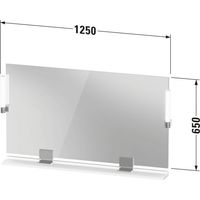 DURAVIT SV74240BD490000 Miroir Sivida 1250x650x36, LED, dimmable