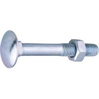 Boulon Japy - Viswood - Tête ronde collet carré - TRCC - Acier zingué - 10 x 140/32 mm - Boîte de 25