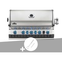Barbecue gaz encastrable Prestige Pro 665 inox 5 brûleurs + Brosse brûleur - Napoléon