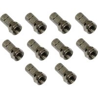 Connecteurs F mâle - AERZETIX - 6.8mm - 10 pièces - Coaxial - Antenne TV/Satellite