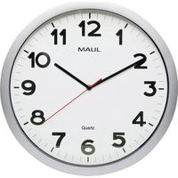 Maul 9054195 Quarz Wanduhr 40 cm x 400 mm x 35 mm x 48 mm Silber