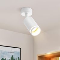 Faretto da soffitto a LED GBLY: bianco Faretto GU10 Faretto da parete orientabile Faretti da soffitto rotondi in metallo per interni per corridoio, soggiorno, cucina, camera da letto, senza lampadina