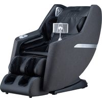 HOME DELUXE Poltrona massaggiante con rivestimento in tessuto CORVIA - Antracite