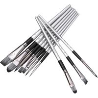 12pcs Artist Paint Brushes Set Watercolor Brush Pen Nylon Hair Paintbrushes Professional Art Supplie