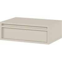 Selsey EVO - Mesilla de noche - 50 cm - con cajón - suspendida - gris beige