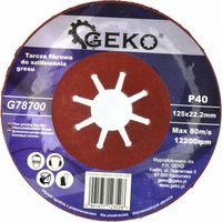 Disco abrasivo per gres 125 P 80 /geko