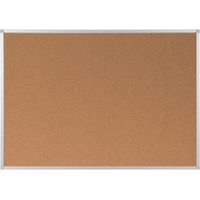 Pinnwand Ayda Maße der Oberfläche: 90 x 60 cm (B x H) Schrauben Dübel Kork Material des Rahmens: Aluminium eloxiert braun