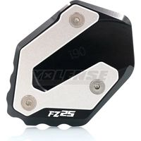 (Noir - FZ25) Compatible avec les motos YAMAHA FZ 25 FZ-25 FZ25 (2017-2024) : béquille latérale, extension et support.