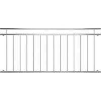 Bc-elec - ABR184 T�rgel�nder-Fenster 184x90cm Br�stungsgel�nder Handlauf Edelstahl