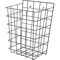 Sanela - Cestino a griglia, 360x290x180 mm, acciaio/nero SLZN 40V