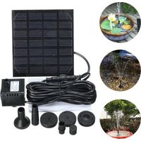 Pompa solare, fontana solare, pompa dell'acqua alimentata a energia solare, kit pompa dell'acqua con pannello solare, pompa di irrigazione sommergibile per esterni, pompa per laghetto con vasca per uc