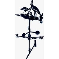 Girouette de toit graphique modèle Cigogne avec support universel