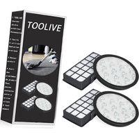 2 Piece HEPA Filter Set for Silence Force Cyclonic 4AAAA (Model RO76xx) RO7647EA RO7663EA RO7676EA RO7681EA RO7691EA RO7690EA Vacuum Cleaner (Comparison ZR903701)