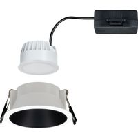 Paulmann 93401 Cole Coin Einbauleuchte LED 6 W Weiß, Schwarz