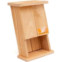 Abri à chauves-souris en cœur de douglas brut – Isolation thermique 15mm – Fixation sur arbre ou mur sud-ouest – Dimensions 37x20x10cm – Atelier Du Morvan