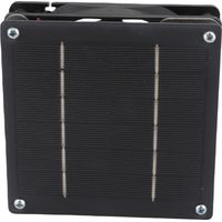 Ventilateur extracteur solaire 3W 6V monocristallin silencieux angle réglable pour poulailler serre 12x12cm sans fil