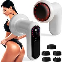 Anticell Massagegerät – Kabelloses Anti-Cellulite-Massagegerät mit Infrarotheizung, 5 Massageköpfen, 6 Geschwindigkeitsstufen und 3 Massageprogrammen. USB-C-Anschluss.
