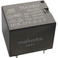 Tianbo Electronics HJR-3FF-12VDC-S-ZF Relais pour circuits imprimés 12 V/DC 15 A 1 inverseur (RT) 1