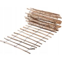 KADAX Zaun aus Hasel, Staketenzaun aus Haselnuss, Gartenzaun, 7-9cm, 90x500cm