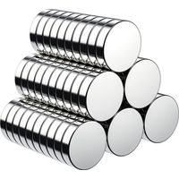 60PCS Aimants , Ultra Puissant pour Frigo 10X2mm, Petits Aimants Ronds pour Réfrigérateur, Plaque Magnétique, Porte, Tableau Noir, Carte - Boîte de Rangement Gratuite Incluse