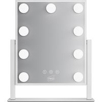 Neo Hollywood Vanity Touch Mirror with 9 LED Bulbs Lights Makeup Lighted 360° Rotation 3 Color Dimmable Lighting Modes