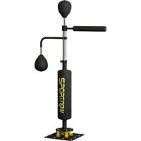 Adjustable Boxing Stand with Speedballs, Kick Pad, Steel