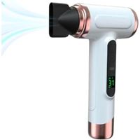 Sèche-cheveux alimenté par Batterie 15 000 MAh, Sèche-cheveux sans Fil, Sèche-cheveux Portable Rechargeable par USB avec Chargement USB, Vent Froid et Chaud 200 W pour Dortoir