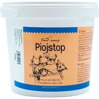 Polvo de Gurlite PIOJSTOP 250 g Repelente Natural de los Parásitos Externos en Gallinero, Perrera y Jardines Producto Mineral Eficaz Contra los Piojos, Garrapatas y Ácaros de las Aves de Corral
