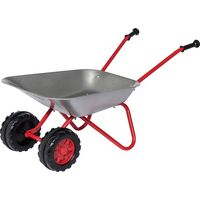 Rolly Toys Schubkarre, Metall, Kinderschubkarre mit Doppelrad, ab 2,5 Jahren