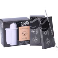 Kit Seltino pour machines à café Bosch, Siemens, Neff, Gaggenau : 3 filtres Seltino Primo, pastilles de nettoyage, pastilles de détartrage, brosse