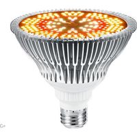 Ampoule de culture E27 150 W, éclairage LED à spectre complet avec UV et IR, pour plantes d'intérieur, potager, serre, plantes succulentes, économe en énergie et durable, 200 LED (jaune)