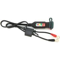 Cable cargador de batería ÓPTIMO con indicador de carga y conector SAE (litio) (con fusible de 15 A, longitud 60 cm) (EL)
