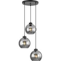 Suspension décorative 3xE27 23W – Verre fumé