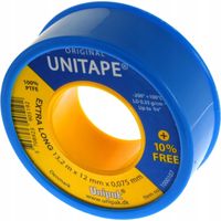 Ruban téflon unipak teflon tape 12 mm 13,2 m