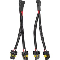 piezas 9005 9006, divisor de cables de faro de 2 vías macho a hembra, adaptador de arnés de faro para camión pickup, conector de cable LED