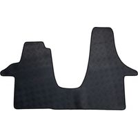 Tapis de voiture utilitaire - Sur Mesure pour VOLKSWAGEN Transporter (Dès 09/2009) - 1 pièce - Tapis de sol antidérapant pour utilitaire - Souple - 100% Caoutchouc