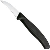 Gebogenes Gemüsemesser, Länge 60/162 mm - schwarz