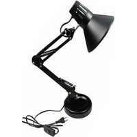 LAMPADA ESTETISTA SNODABILE ORIENTABILE E27 BASE SCRIVANIA TAVOLO NERA TD-101