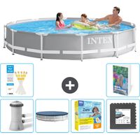 Prism Frame Pool Rund - 366x76 cm - 7-teilig S259