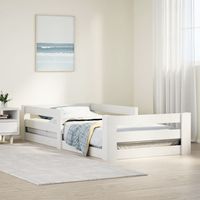 Cadre de lit sans matelas blanc 80x200 cm bois massif de pin vidaXL