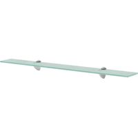 Vidaxl – Étagère murale en verre 80x10 cm 8 mm – Verre incassable trempé – Capacité de charge 15 kg – Supports en alliage de zinc