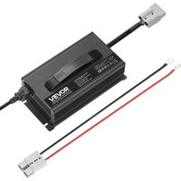 VEVOR 24 V 20 A Lithium-Batterieladegerät, 29,2 V, DC Ladespannung, mit Anderson-Anschluss, LED-Anzeige, 0-V-Aktivierung, für Lithium-LiFePO4-Deep-Cycle-Akkus von Booten, Wohnmobilen