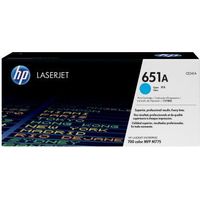 HP Cartucho de tóner original LaserJet 651A cian