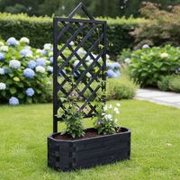 150 cm Trellis Grey Trellis Grey Trellis Rose arch Trellis aiuto Wood Trellis box Rose Trellis Plant box Flower tub Flower stand