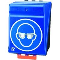 Gebra Box f.12Schutzbrillen Secu-Box Maxi12 blau 236x315x200mm ABS-Ku.