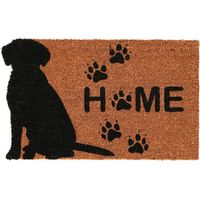 Felpudo de fibra de coco con estampado animal Welcome Chien