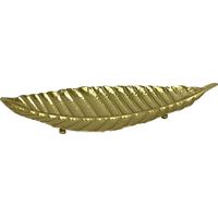 Signes Grimalt Bandeja De Decoración Decoracion Bandeja Vaciabolsillos Hoja Bandejas Dorado 18x49x8cm 31609