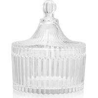 Bougie décorative en cristal avec couvercle 250 ml