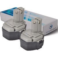 Lot de 2 batteries pour MAKITA 5094DWD scie circulaire 3000mAh 14.4V