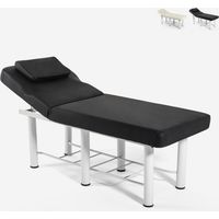 Lettino massaggio relax 2 zone professionale centro estetico Welly - Nero